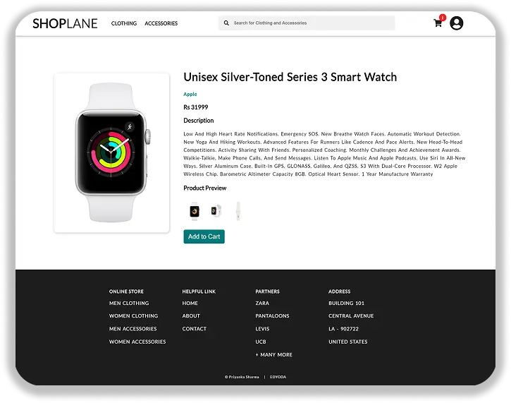 E-commerce Product Page
